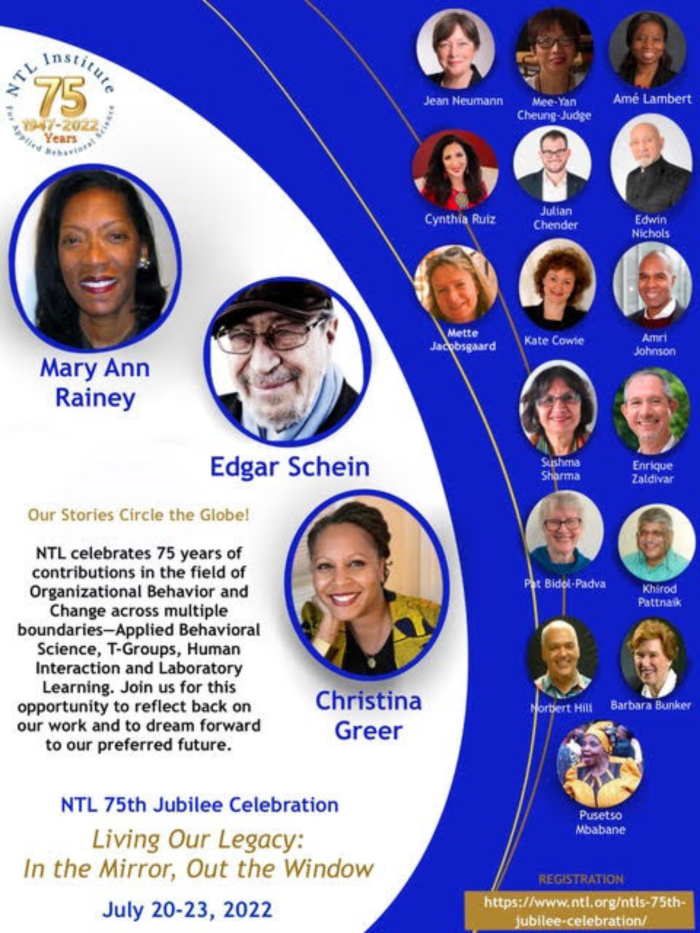 Poster showing planned speakers at the Jubilee Celebration